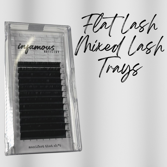 Flat Lash Mixed Tray 0.18
