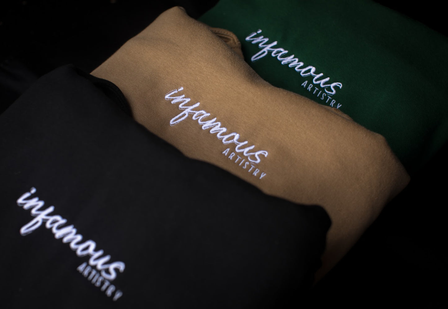 LASHES Hoodie -forest green-