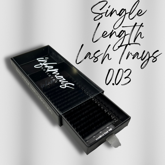 Single Length Lash Trays - 0.03