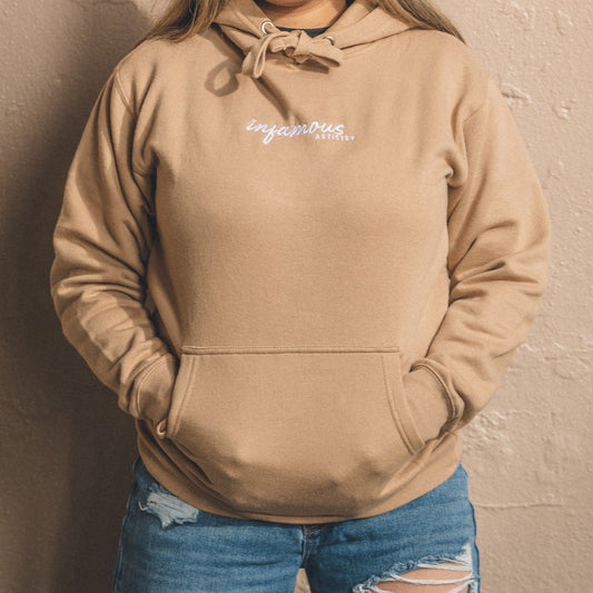 LASHES Hoodie -tan-